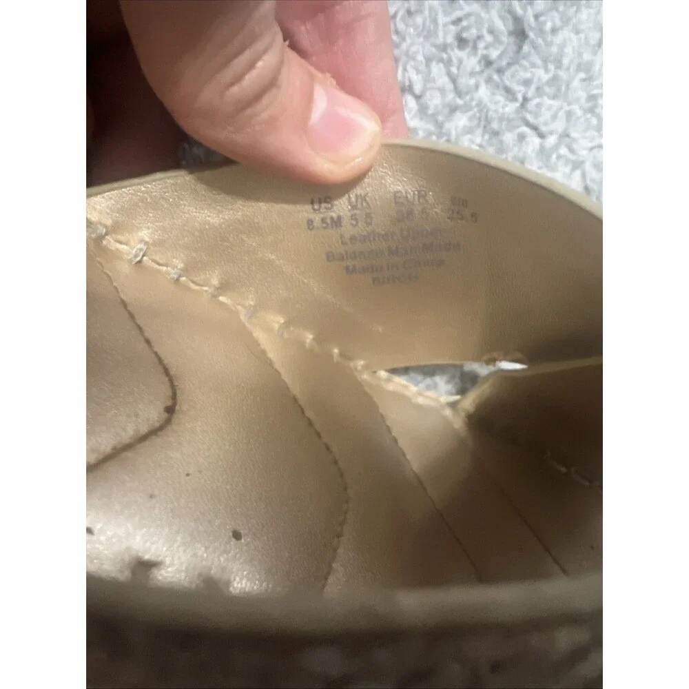Franco Sarto platform slide on sandals 8.5 Gold Beachy Boho Classic